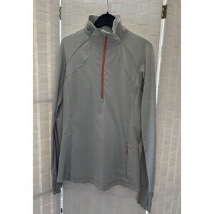 Lululemon 1/2 Zip Forthright Jacket Size 6 Gray Mock Neck Running Scuba Women